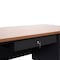 Flash Furniture 30 in D X Walnut, 60 in W X GC-M-BLK-175-WLN-GG - alternate 6